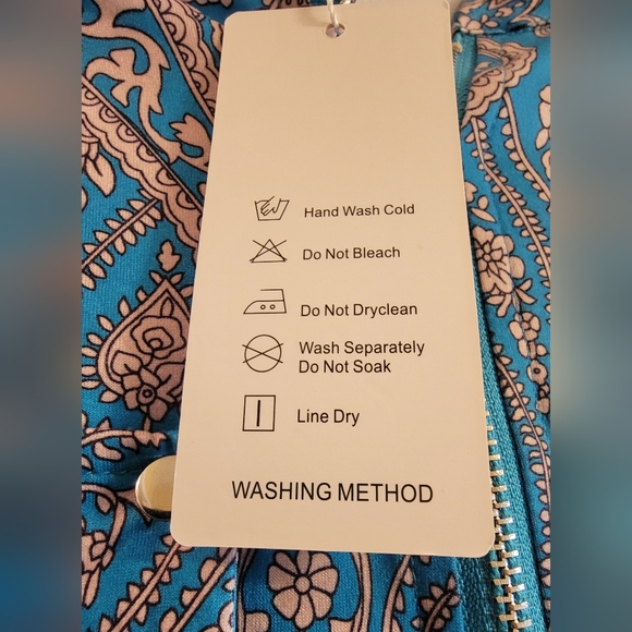 LUCKYMORE 2 pocket zip-up short sleeve dress shirt. Size L. NWT* - Picture 5 of 6